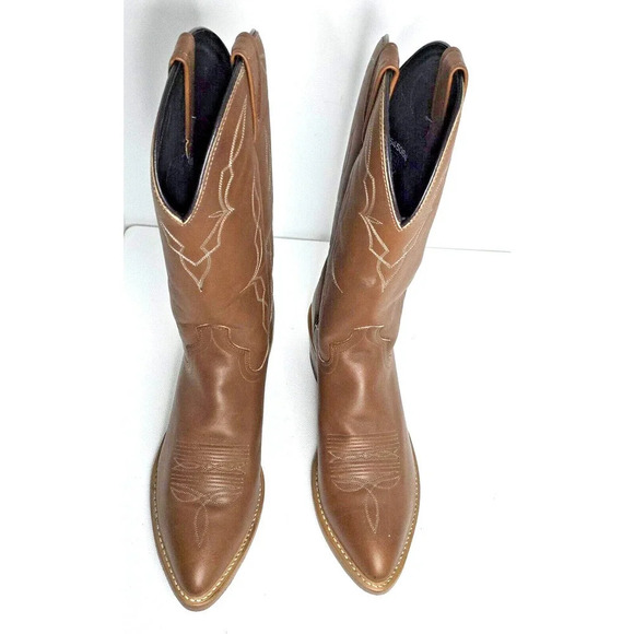 DAN POST WESTERN LEATHER Mens Boots Avonite Sole 10D NEW - Picture 3 of 9
